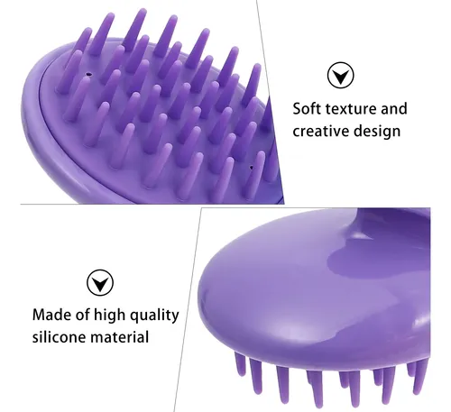 5 Peines De Masaje Para El Cabello Y El Cuero Cabelludo Para Assorted (purple, Blue, Pink, Yellow)