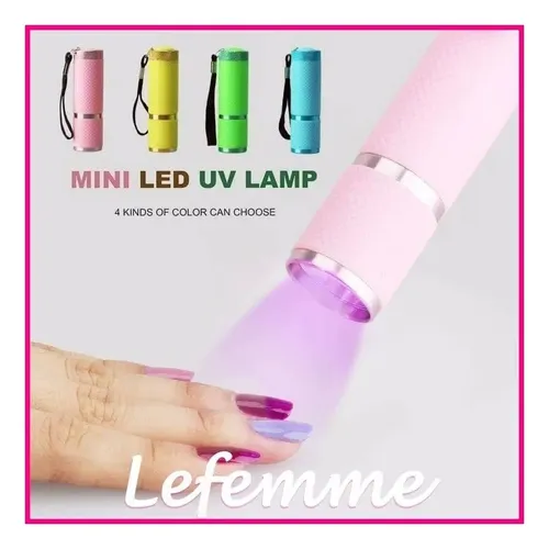 Linterna 9 Leds Para Esmalte Semipermante Y Gel Uv Lefemme