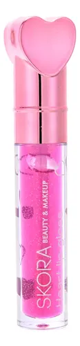 Brillo Labial Corazon Glitter Skora Heart Lip Gloss Tonos