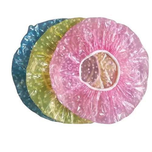 ` Gorros De Ducha De Plástico Transparente, Gorros De Baño U