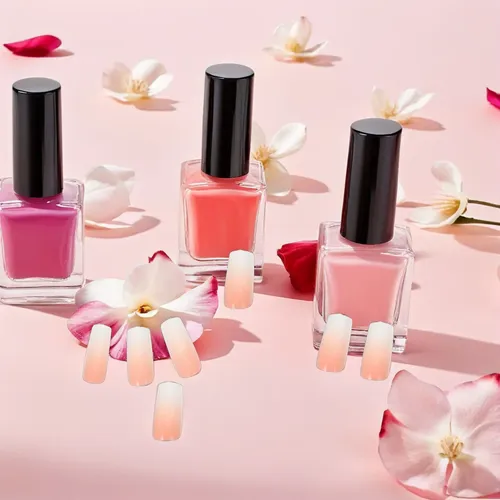 120 Uñas Postizas Cortas Degradadas Para Mujer