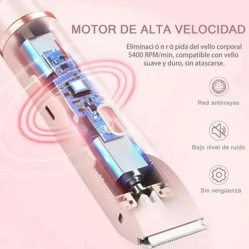 A Depiladora Eléctrica Recargable 2 En 1 Para Mujer