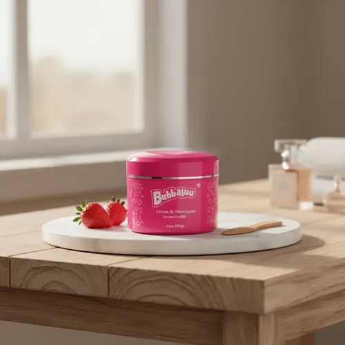 Crema De Mantequilla Corporal Hidratante Bubbaluu 250g Frutilla