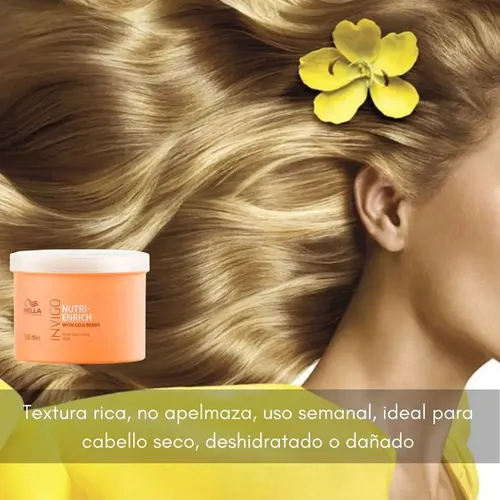 Mascara Nutricion Profunda Wella Nutri Enrich Pelo Seco 500m