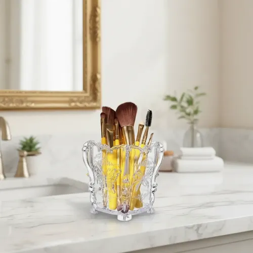 Organizador Porta Limas/ Pincel Mariposa Manicura Acrílico