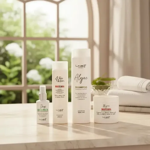 Crema De Peinar Sin Enjuague Antifrizz Protector Térmico, Espirulina Desenreda Reconstruye/Repara pelos dañados por su alto contenido proteico y aminoácidos Producto Profesional 250Mls LineUp