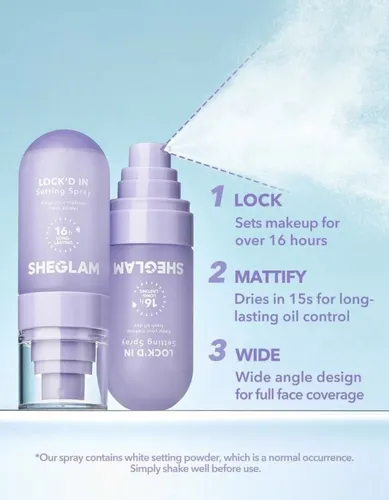 Spray Fijador Maquillaje Sheglam Lockd In Matificante 55ml