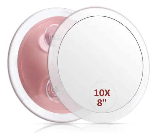 Espejo De Aumento Santoo Grande De 20 Cm Con Ampliación De 10x,