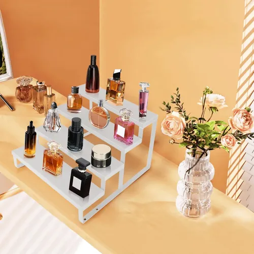 Organizador De Colonia De Madera Blanca Para Hombre Y Mujer,