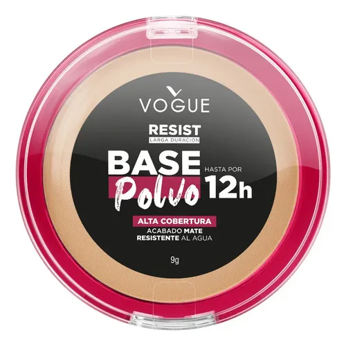 Base En Polvo Resist 12h Tono Sensual Vogue Cosmetics