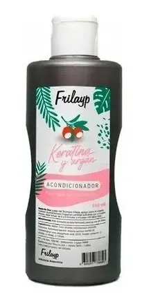 Kit Shampoo Acondicionador Mascara Frilayp Keratina Argan 1l