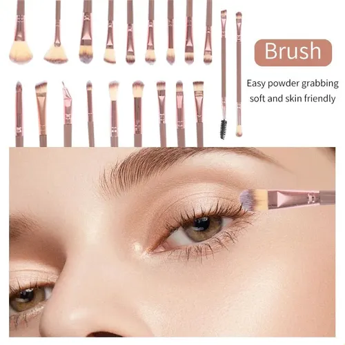 Set De 40 Esponjas De Maquillaje, Brochas Y Brochas Para El