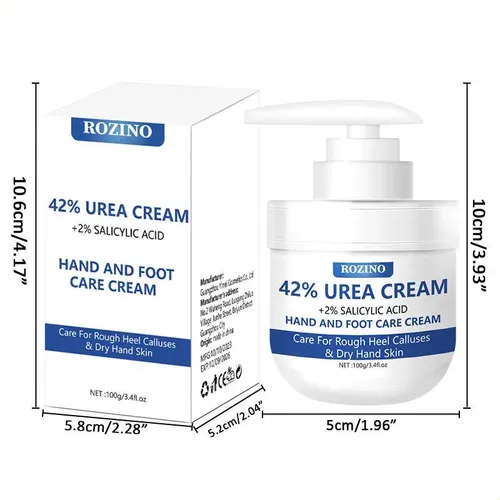 Crema Para Manos Y Pies Rozino, Exfoliante Con Ácido Sali