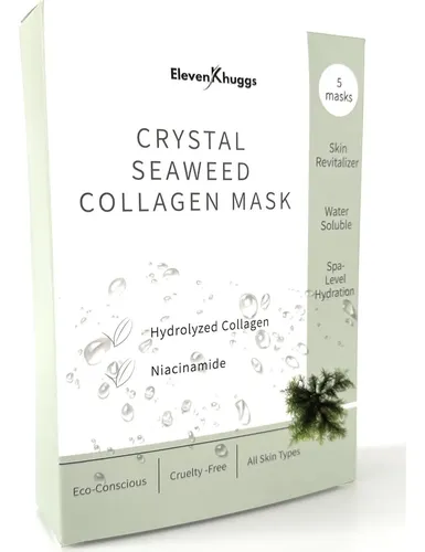 Mascarilla Facial De Bio-colágeno Con Algas Marinas 5 Pack