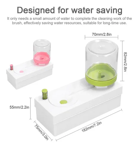 Máquina De Limpieza: Agua, Cepillos Acrílicos, Enjuagadora .