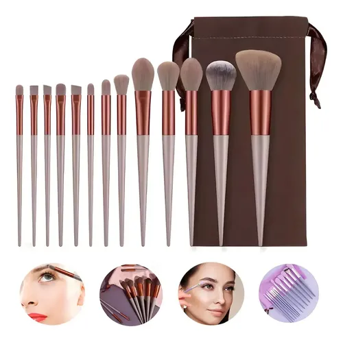 Set De 26 Brochas De Maquillaje Evergreen Bicolor