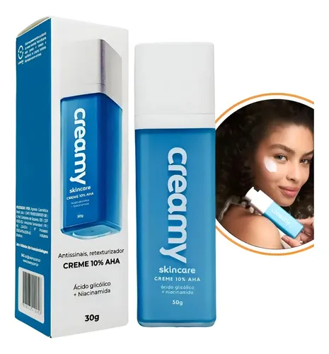 Crema para el cuidado de la piel, ácido glicólico, 10%, antienvejecimiento, rejuvenece todo tipo de piel, noche