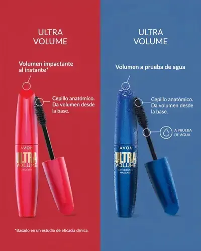 Máscara De Pestañas Avon Ultra Volumen 10g