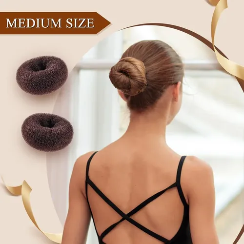 Hacedor De Moño Morgles 4pcs Con 10 Horquillas Negras