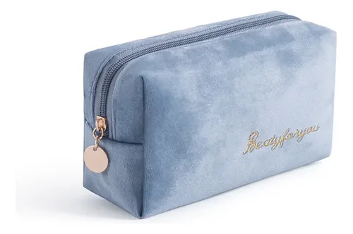 Bolsa De Franela Resistente Para Maquillaje Con Estilo, Gran