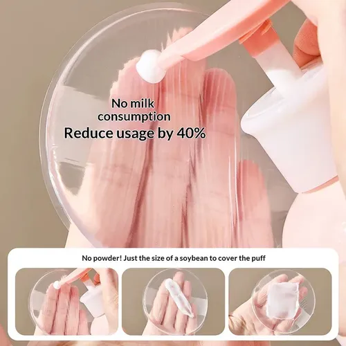 Esponja Silicona Maquillaje No Absorbe Polvo Transparente