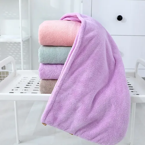Gorra Para Cabello Superabsorbente Y De Secado Rápido, Rosa,