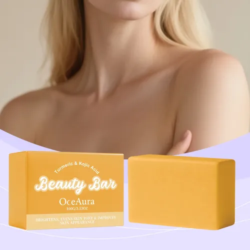 Jabón De Baño De Cúrcuma Y Ácido Kójico Limpieza Corporal