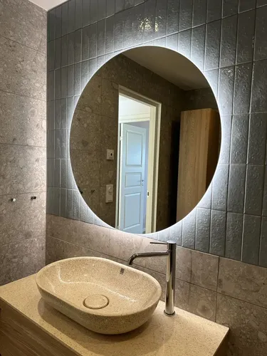 Espejo Redondo Led 60 Cm Con Encendido Touch Decolife