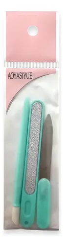 Set Lima Uñas X12 Mayorista Manicura Uña 3 Piezas
