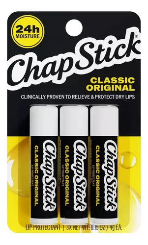 Pack x3 Balsamos Labial Classic Original 12g ChapStick