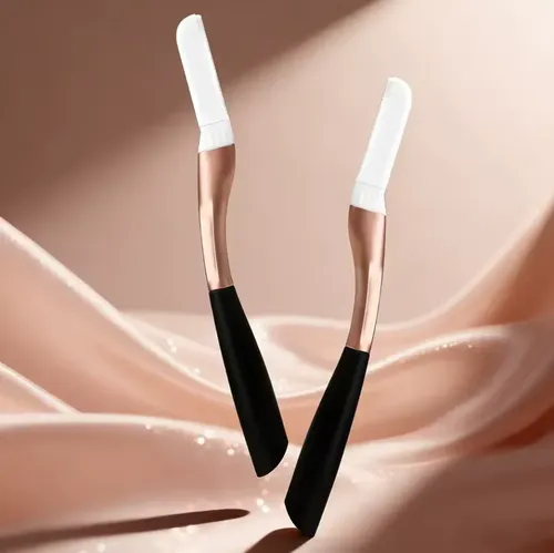 Perfilador Cejas Dermaplaning Vello Facial 10 Repuestos Rosa