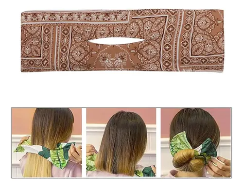 Bandas Para El Pelo De Bollo De Moda Para Mujer, H