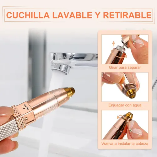 Ksxy Depiladora Facial Eléctrica Portátil Con Luz H