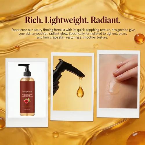 Aceite Corporal Reafirmante De Textura Ligera Y Absorción