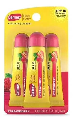 Balsamo Carmex Tubo Strawberry X 3 Unidades Solo Envio