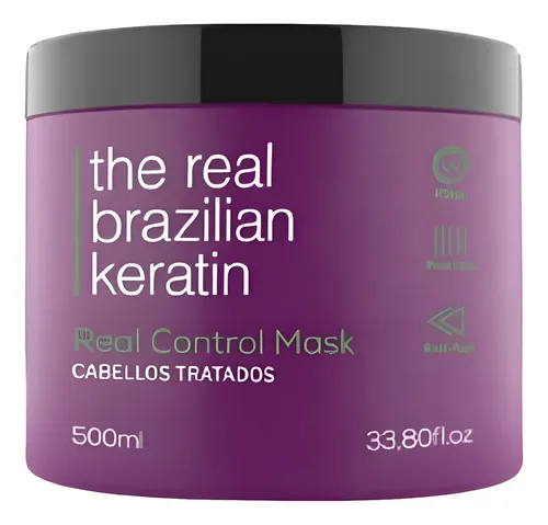 2 Mascara Control Sin Sal Pelo Tratados 500ml Real Brazilian