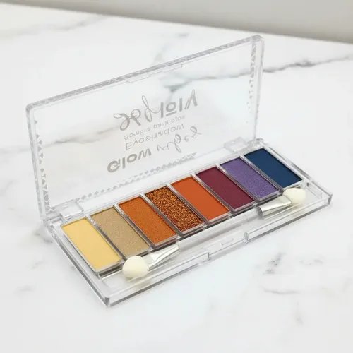Set X 4 Paletas Sombras Ojos Matte Glitter Brillante Skora