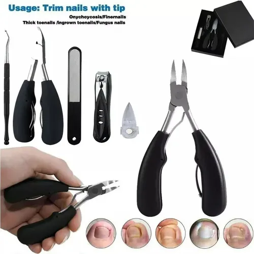 – Set De Pedicura Y Cortaúñas De Acero Inoxidable =