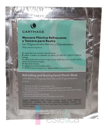 Carthage Mascara Plastica Refrescante Y Tensora Para Rostro Tipo de piel UNIDOSIS – Todo tipo de Piel