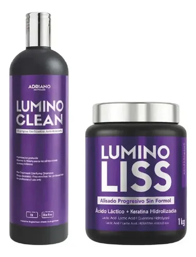 Set Alisado Luminoliss + Shampoo Luminoclean 1kg 3c