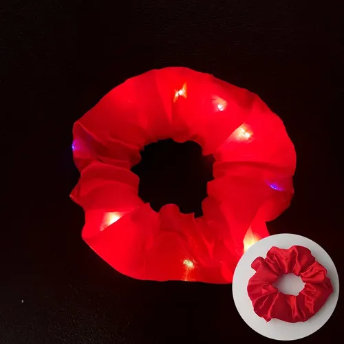 20pcs Goma Elásticas Led Light Pelo Scrunchies Para