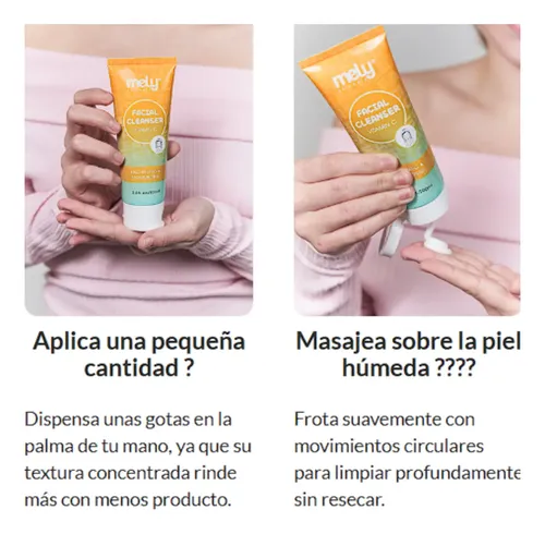 Limpiador Facial Extracto Vitamina C Piel Hidratada Luminosa