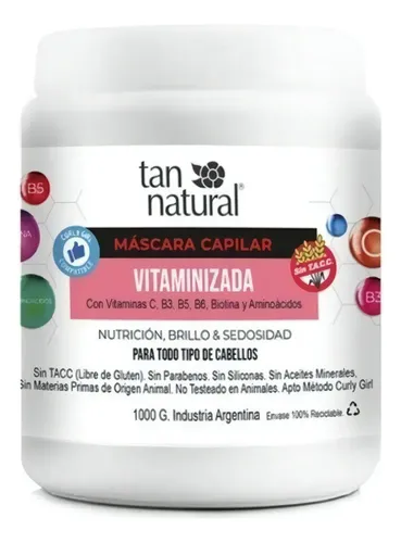 Mascara Capilar Vitaminizada Nutricion 1000g Tan Natural
