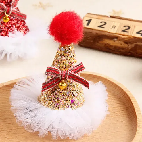 Lovely Christmas Hair Clip Accesorios For El Cabello Rojo .