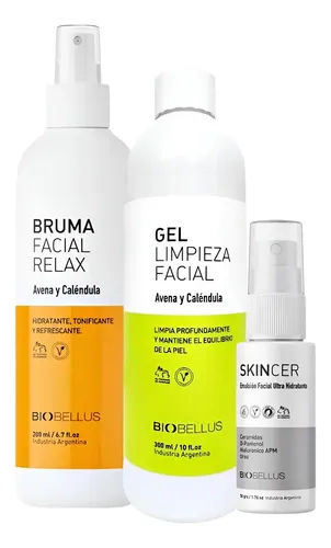 Kit Facial Rostro Skincer Gel Avena Bruma Avena Biobellus