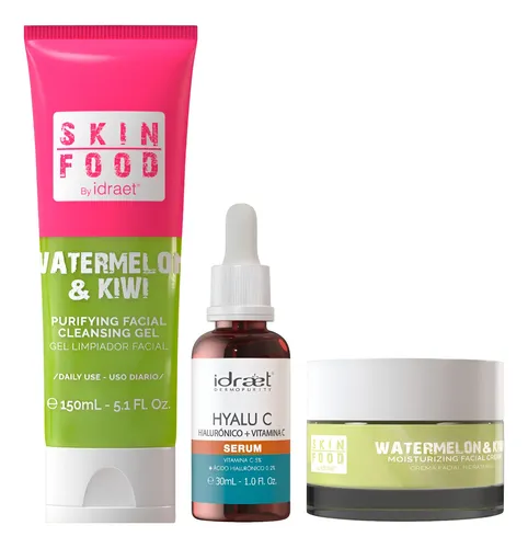 Rutina Skincare Piel Mixta Vitamina C Hialuronico Idraet