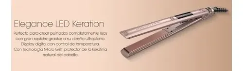 Planchita De Pelo Gama Keration Elegance Led Con Regulador