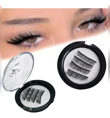 Pestañas Postizas Magneticas Imantadas City Girl Negro Resistente Agua Calor