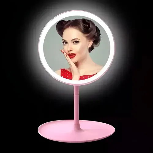 Espejo Maquillaje Con Luz Led Regulable Touch