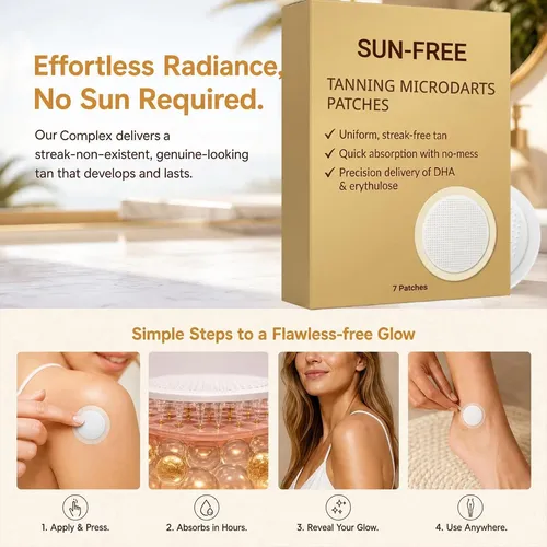Celestvera Tanning Microdarts Patch Sun Free Glow 2026 3 Pzs